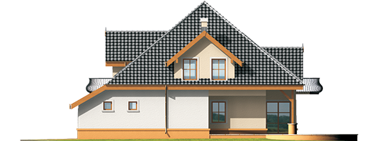 Anula G1 - Projekt domu Anula G1 - elewacja lewa