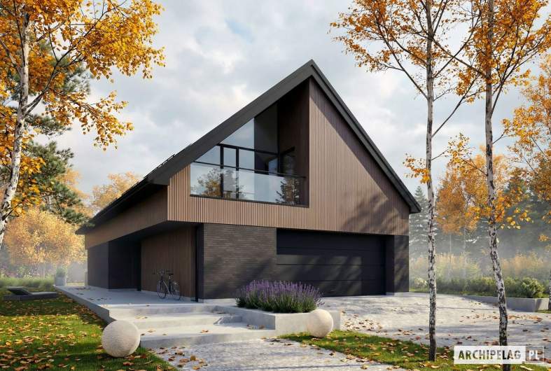 Projekt domu Nikolas III G2 (wersja A) ENERGO PLUS - wizualizacja frontowa