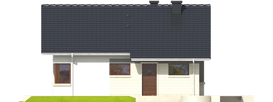 Tori III - Projekt domu Tori III - elewacja frontowa