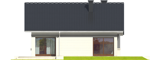 Tori III - Projekt domu Tori III - elewacja tylna