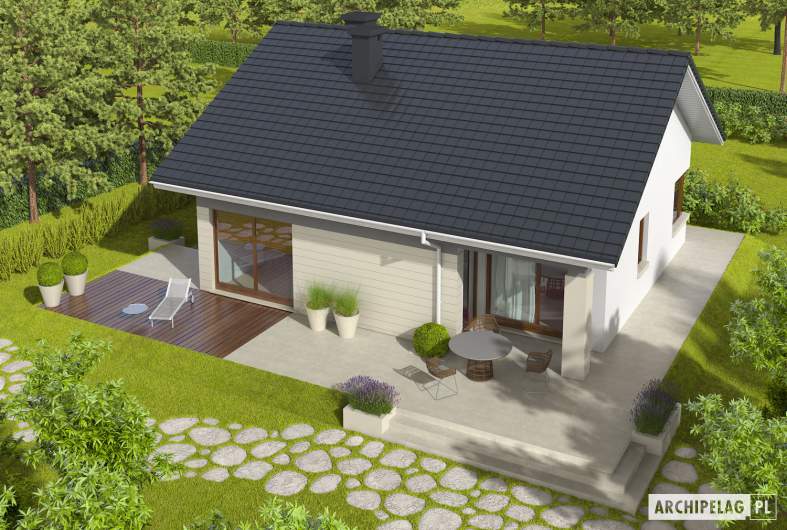 Projekt domu Tori III - widok z góry