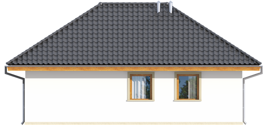 AA G20 - Projekt Garażu G20 - elewacja tylna