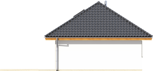 AA G20 - Projekt Garażu G20 - elewacja prawa