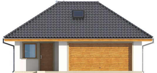 AA G20 - Projekt Garażu G20 - elewacja frontowa