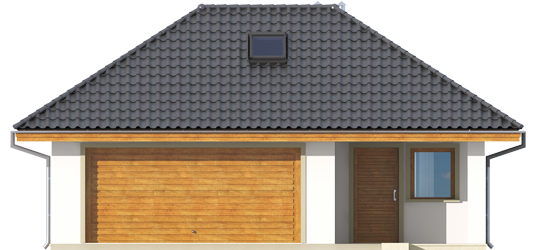 AA G20 - Projekt Garażu G20 - elewacja frontowa