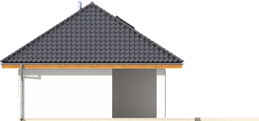 AA G20 - Projekt Garażu G20 - elewacja lewa