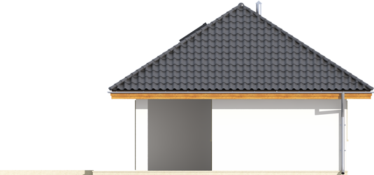 AA G20 - Projekt Garażu G20 - elewacja lewa