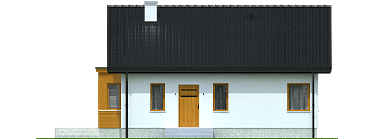 Elmo II ENERGO - Projekt domu Elmo II ENERGO - elewacja frontowa