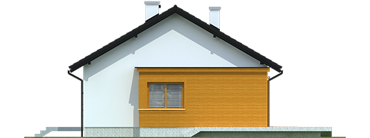 Elmo II ENERGO - Projekt domu Elmo II ENERGO - elewacja prawa