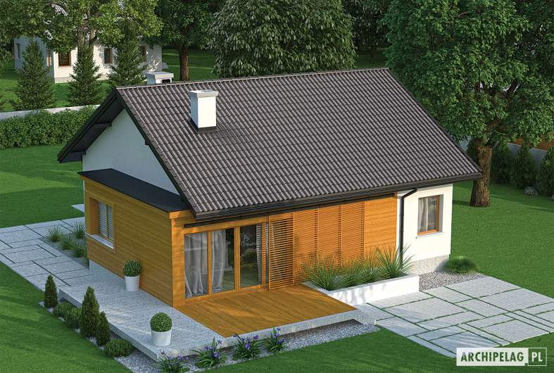 Projekt domu Elmo II ENERGO - widok z góry