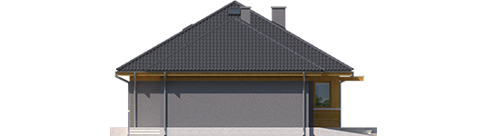 Anabela G1 - Projekty domów ARCHIPELAG - Anabela G1 - elewacja prawa