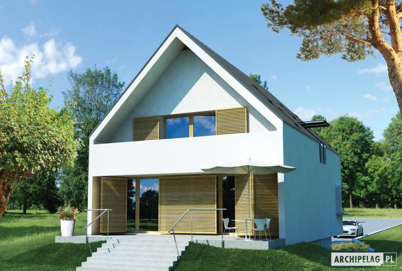 Projekt domu Lumina II G2 - wizualizacja ogrodowa