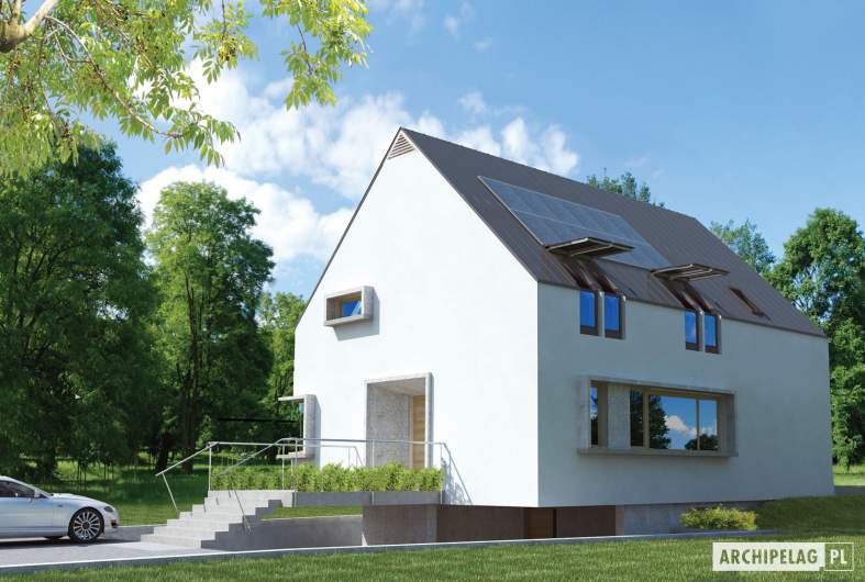 Projekt domu Lumina II G2 - wizualizacja frontowa