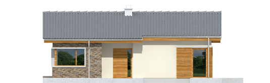 Bob - Projekt domu Bob - elewacja frontowa