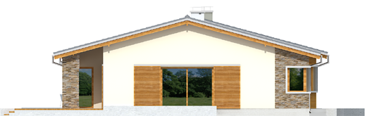 Bob - Projekt domu Bob - elewacja lewa