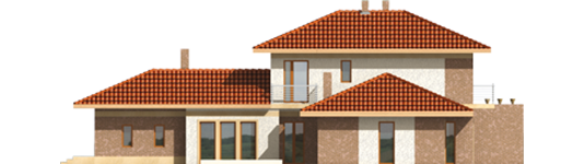 Margarita - Projekt domu Margarita G2 - elewacja tylna