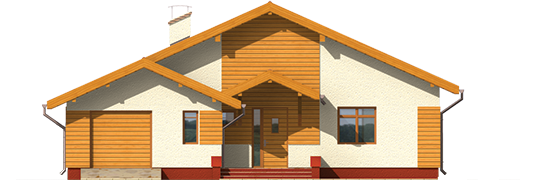 Serafina G1 - Projekt domu Serafina G1 - elewacja frontowa