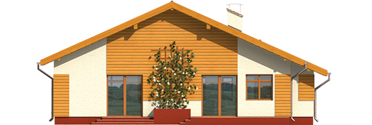 Serafina G1 - Projekt domu Serafina G1 - elewacja tylna