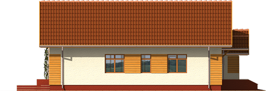 Serafina G1 - Projekt domu Serafina G1 - elewacja lewa