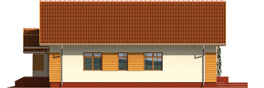 Serafina G1 - Projekt domu Serafina G1 - elewacja lewa