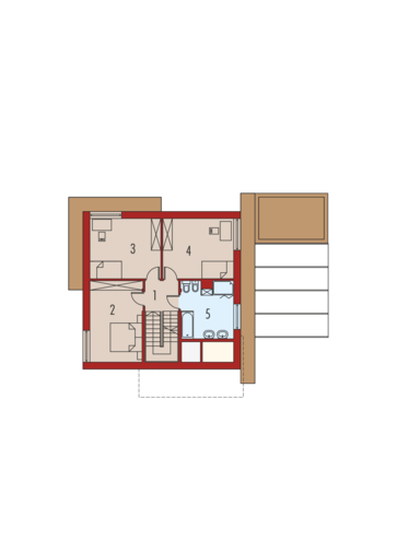 EX 10 II (z wiatą) ENERGO PLUS: Piętro I