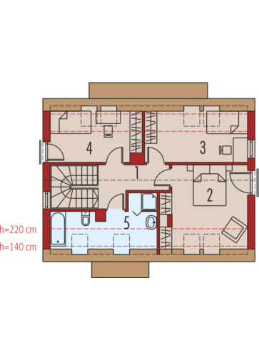 E1 ECONOMIC (wersja A): Poddasze