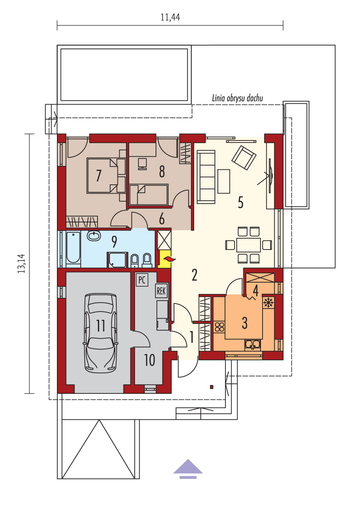 Armando II G1 ENERGO PLUS (wiązary): Parter