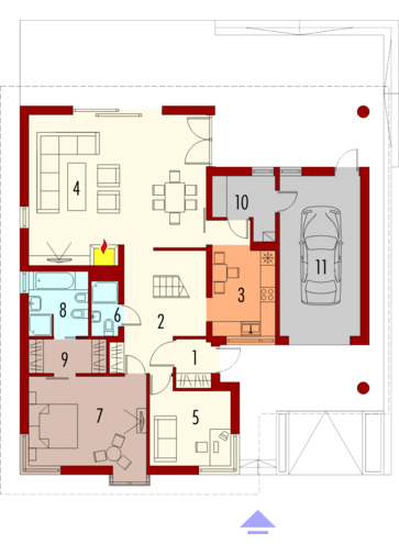 Malena G1 (wersja A): Parter