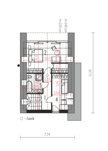 D21-1 (wersja B) negatyw: Poddasze