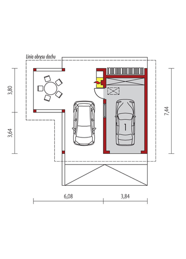 Garaż G25 w. II: Parter