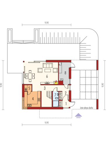 EX 10 (z wiatą) soft: Parter