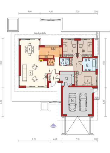 Dominik G2 (wersja B) MULTI-COMFORT: Parter