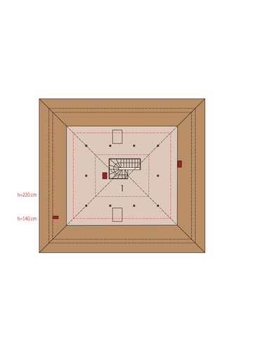 Flori III ECONOMIC (wersja A) 30 stopni: Poddasze do adaptacji
