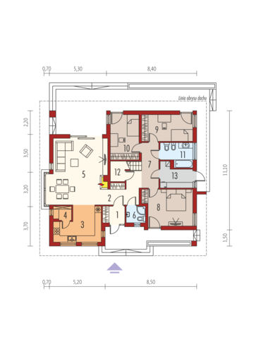 Flori III (30 stopni): Parter