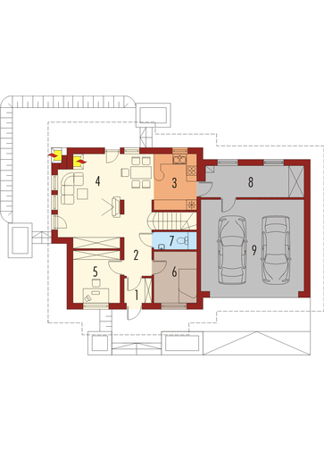 Śnieżynka III G2: Parter