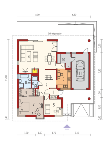Malena G1 (wersja B): Parter
