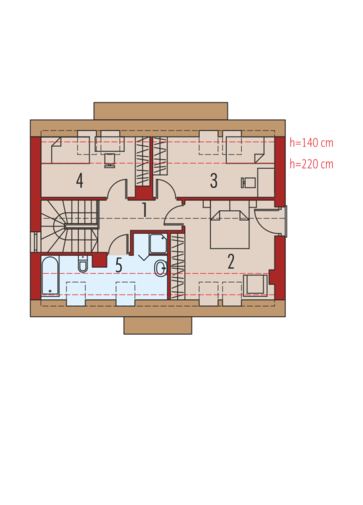 E1 II ECONOMIC (wersja A): Poddasze