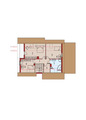 Cyntia (z wiatą): Poddasze