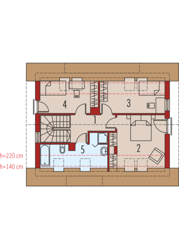 E1 ECONOMIC (wersja B): Poddasze