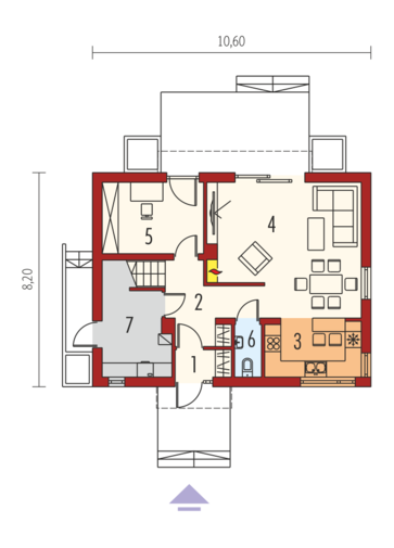 E1 (wersja A) MULTI-COMFORT: Parter