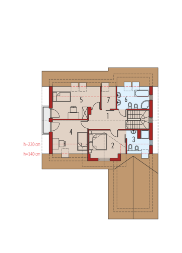 Kalina (nowa) G1: Poddasze