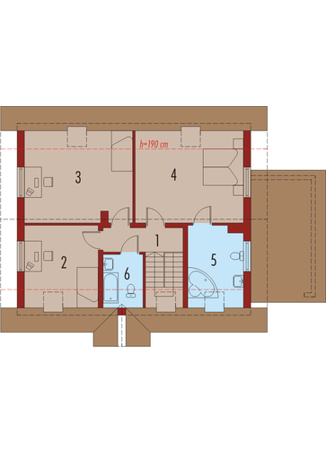 Honoratka (z wiatą): Poddasze