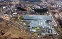 Zakład YTONG w Ostrołęce widziany z lotu ptaka, fot. Xella