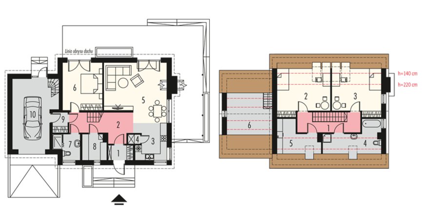 Projekt domu Niki II G1 
