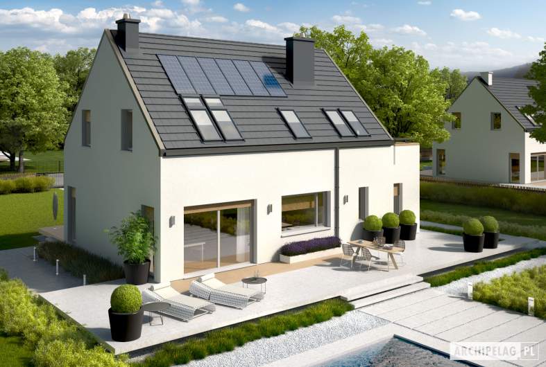 Projekt domu Oskar (z wiatą) - animacja projektu